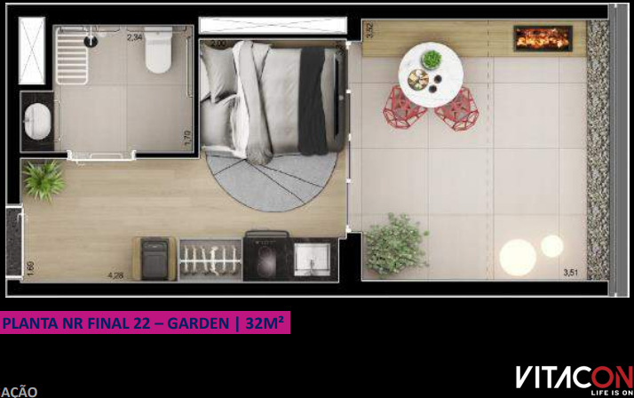 Imagem Studio à Venda, 24 m² em Paraíso - São Paulo Imagem Studio à Venda, 24 m² em Paraíso - São Paulo