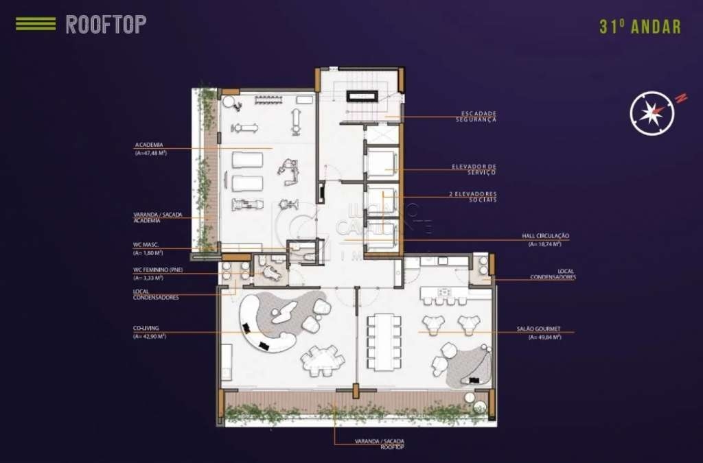 Imagem Apartamento com 2 Quartos à Venda, 45 m²em Meireles - Fortaleza