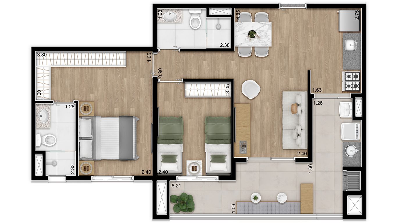 Imagem Apartamento com 2 Quartos à Venda, 64 m²em Alto da Lapa - São Paulo
