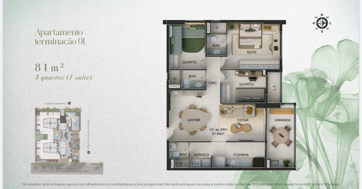 Imagem Edifício Residencial com 2 Quartos à Venda, 59 m²em Cruz das Almas - Maceió