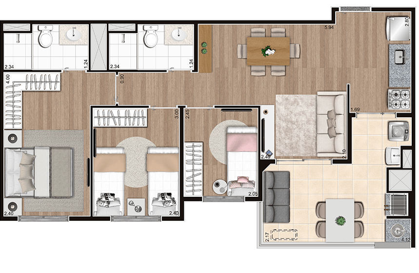 Imagem Apartamento com 3 Quartos à Venda, 67 m²em Jaguaré - São Paulo Imagem Apartamento com 3 Quartos à Venda, 67 m²em Jaguaré - São Paulo