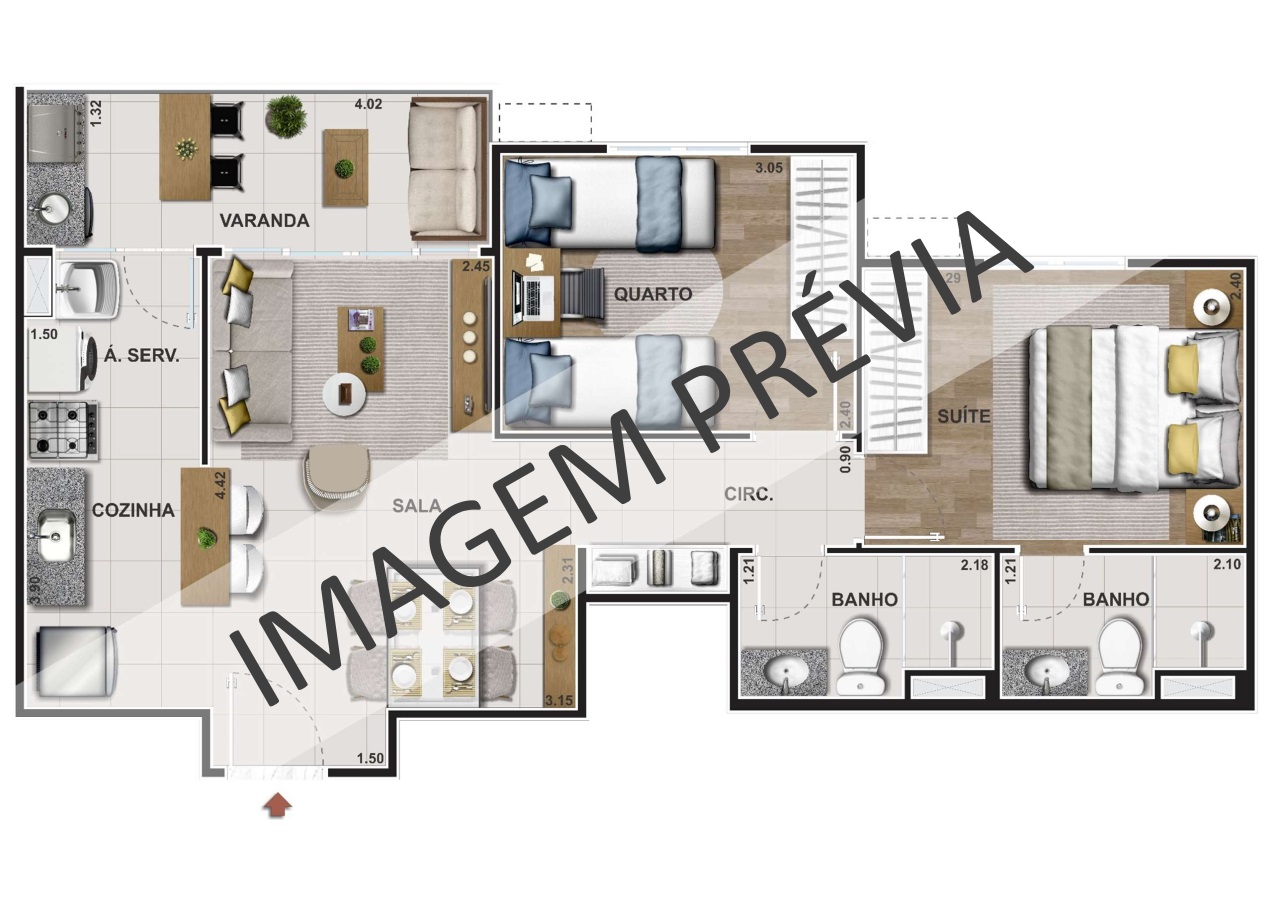 Imagem Apartamento com 2 Quartos à Venda, 54 m²em São Cristóvão - Rio de Janeiro Imagem Apartamento com 2 Quartos à Venda, 54 m²em São Cristóvão - Rio de Janeiro