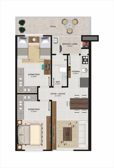 Imagem Apartamento com 2 Quartos à Venda, 75 m² em Santa Regina - Camboriú Imagem Apartamento com 2 Quartos à Venda, 75 m² em Santa Regina - Camboriú