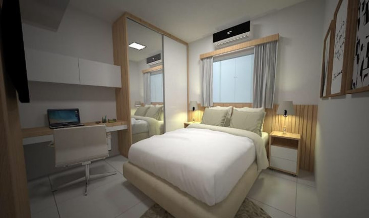 Imagem Flat com 1 Quarto para Alugar, 40 m² em Calhau - São Luís