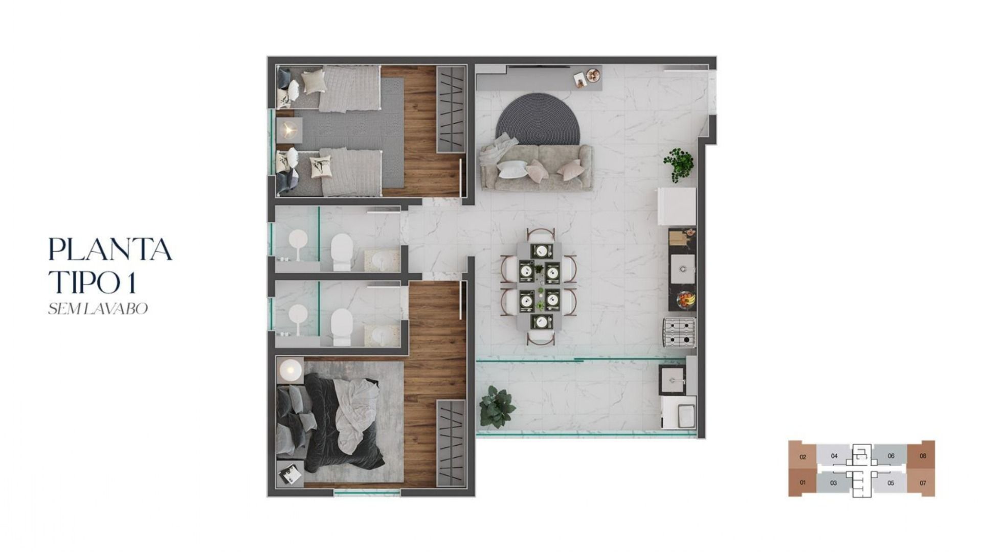Imagem Apartamento com 2 Quartos à Venda, 56 m² em Boa Vista - Juiz de Fora