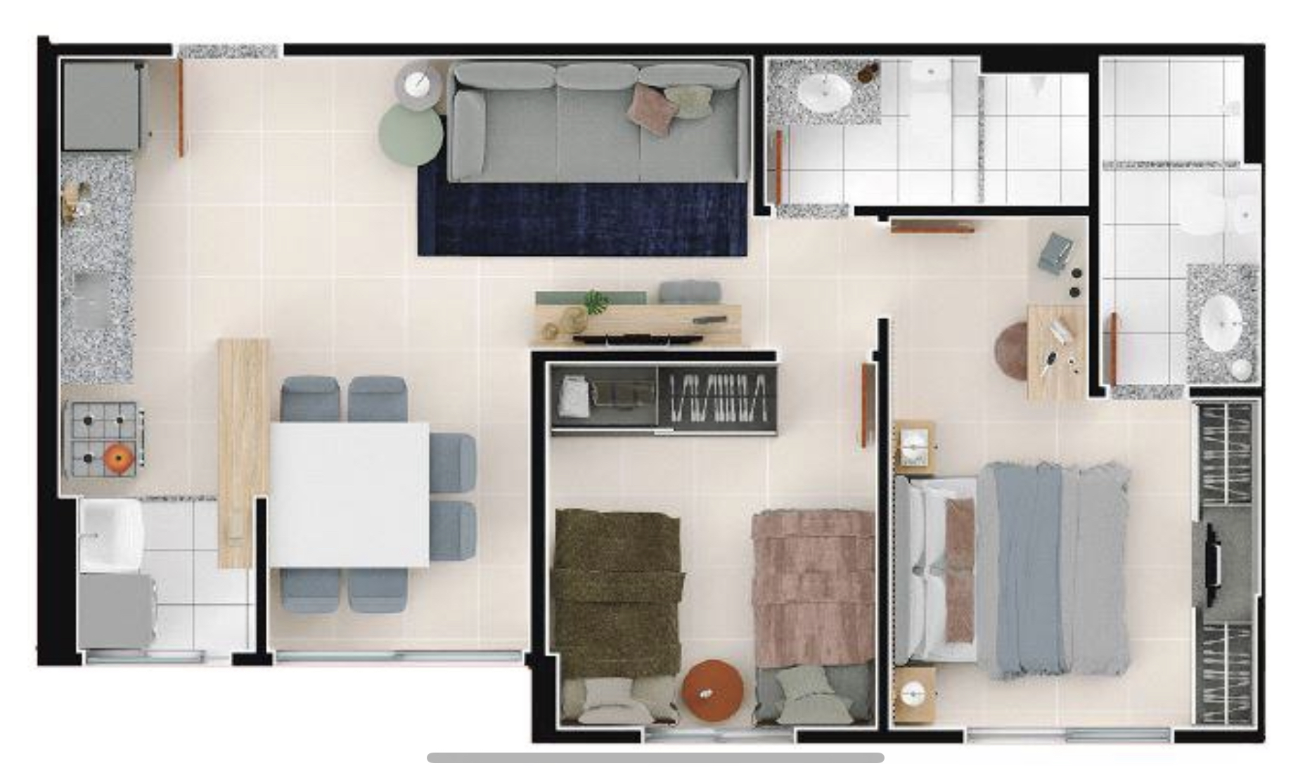 Imagem Apartamento com 2 Quartos à Venda, 56 m²em Vila Rosa - Goiânia Imagem Apartamento com 2 Quartos à Venda, 56 m²em Vila Rosa - Goiânia