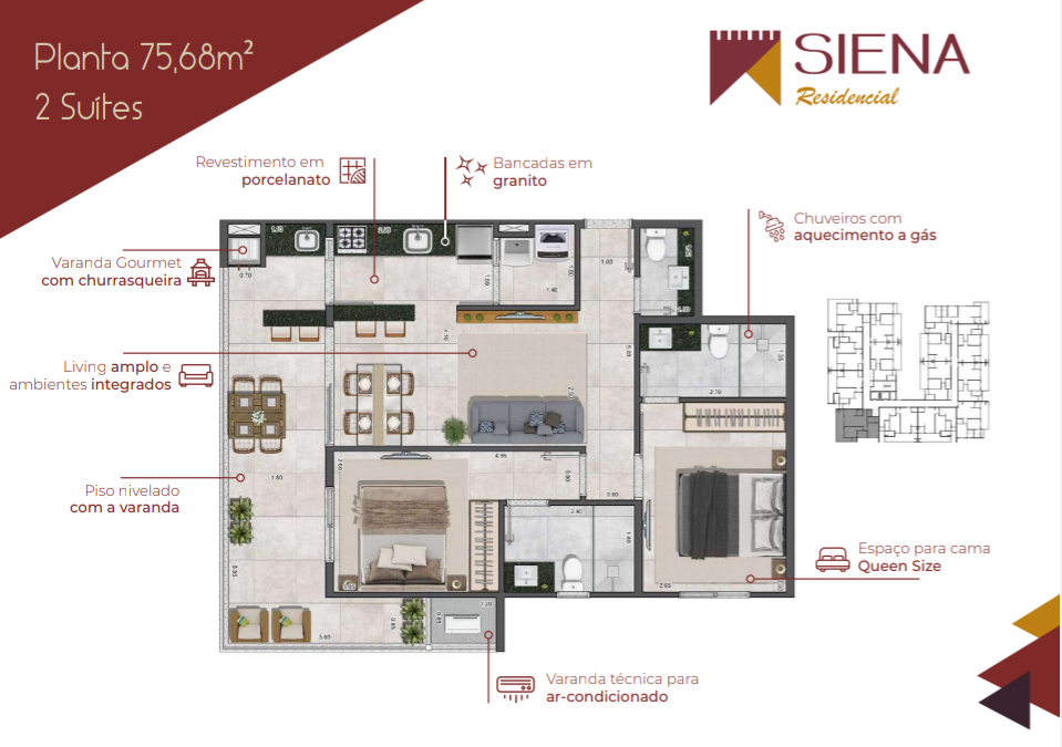 Imagem Apartamento com 2 Quartos à Venda, 64 m²em Itaguá - Ubatuba