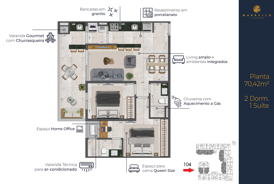 Imagem Apartamento com 2 Quartos à Venda, 71 m²em Praia Grande - UBATUBA