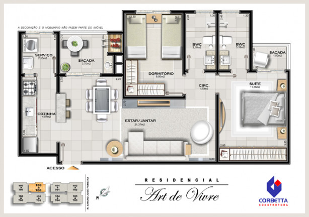 Imagem Apartamento com 3 Quartos à Venda, 80 m²em Centro - Araranguá Imagem Apartamento com 3 Quartos à Venda, 80 m²em Centro - Araranguá
