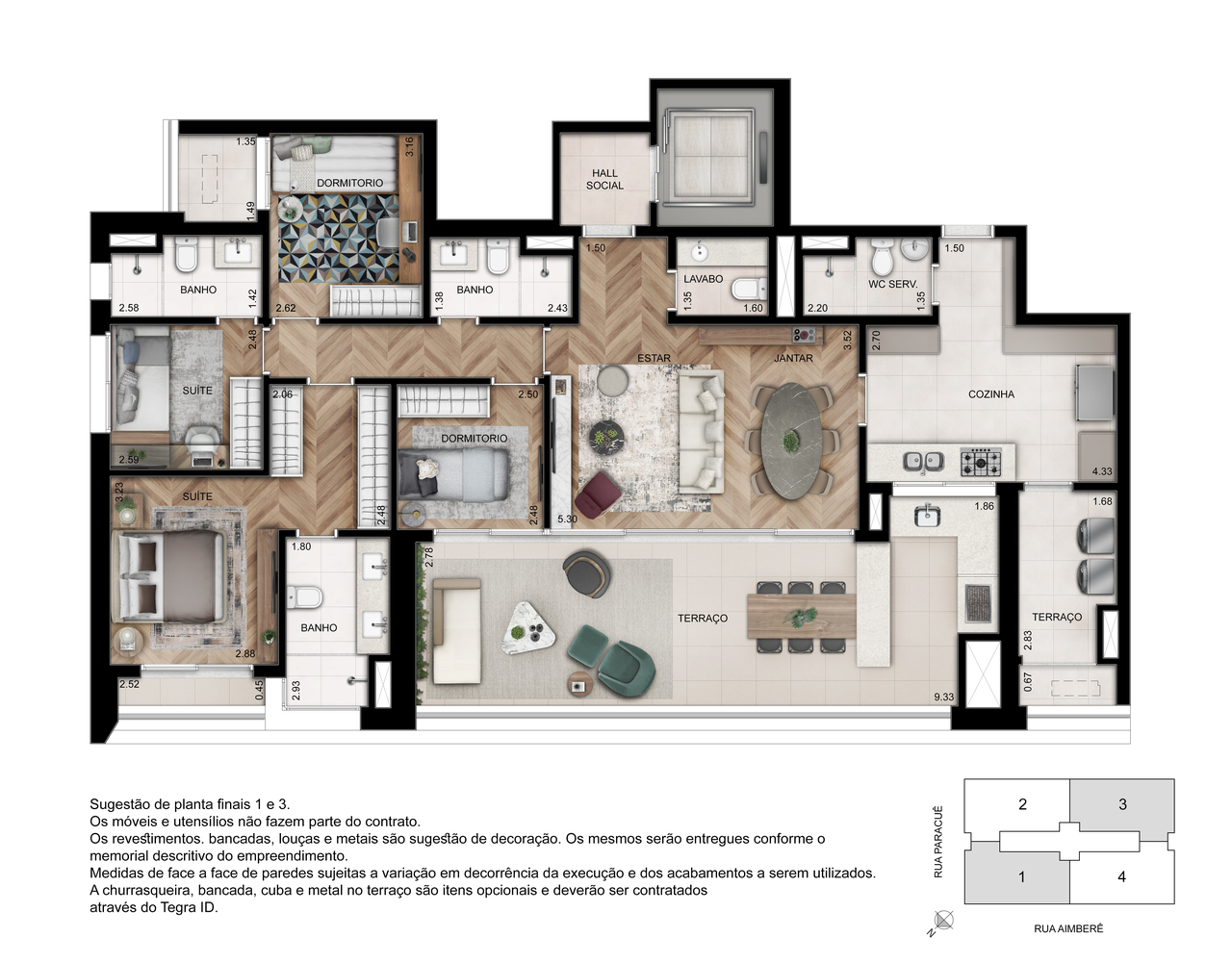 Imagem Apartamento com 4 Quartos à Venda, 157 m²em Perdizes - São Paulo