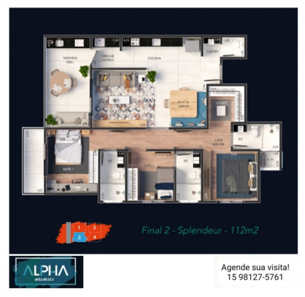 Imagem Apartamento com 3 Quartos à Venda, 112 m² em Vila Lucy - Sorocaba