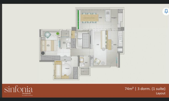 Imagem Apartamento com 2 Quartos à Venda, 57 m² em Vila Mascote - São Paulo Imagem Apartamento com 2 Quartos à Venda, 57 m² em Vila Mascote - São Paulo
