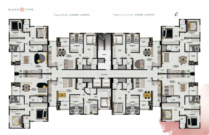 Imagem Apartamento com 3 Quartos à Venda, 75 m² em Santa Catarina - Criciúma Imagem Apartamento com 3 Quartos à Venda, 75 m² em Santa Catarina - Criciúma