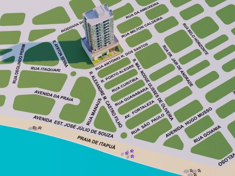Imagem Apartamento com 3 Quartos à Venda, 86 m² em Itapuã - Vila Velha Imagem Apartamento com 3 Quartos à Venda, 86 m² em Itapuã - Vila Velha