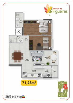 Imagem Apartamento com 2 Quartos à Venda,  em Guilhermina - Praia Grande