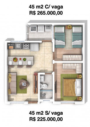 Imagem Apartamento com 2 Quartos à Venda,  em Vila Aricanduva - São Paulo