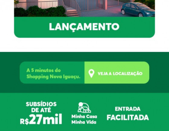 Imagem Apartamento com 2 Quartos à Venda, 44 m² em Centro - Nova Iguaçu