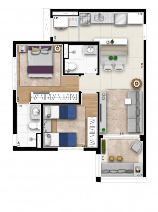 Imagem Apartamento com 2 Quartos à Venda, 59 m² em Vila Leopoldina - São Paulo Imagem Apartamento com 2 Quartos à Venda, 59 m² em Vila Leopoldina - São Paulo