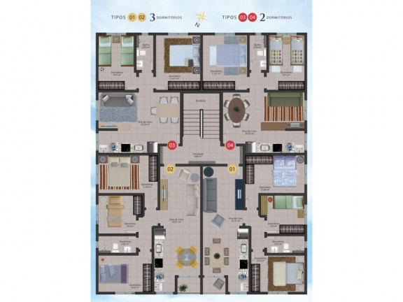 Imagem Apartamento com 2 Quartos à Venda, 64 m² em Vila Floresta II - Criciúma Imagem Apartamento com 2 Quartos à Venda, 64 m² em Vila Floresta II - Criciúma