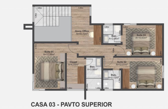 Imagem Casa de Condomínio com 3 Quartos à Venda,  em Glória - Joinville