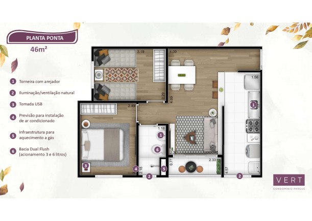Imagem Apartamento com 2 Quartos à Venda,  em Jardim das Cerejeiras - Campinas