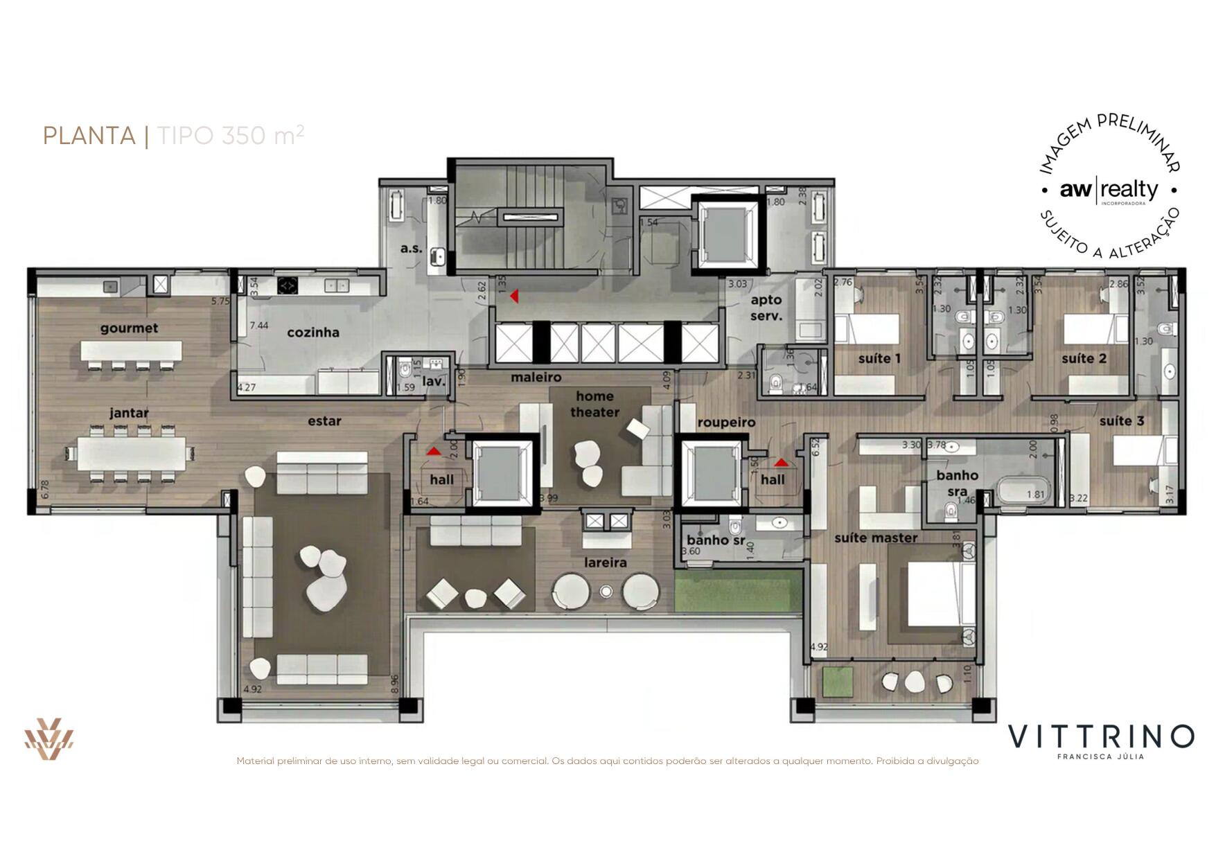 Imagem Apartamento com 4 Quartos à Venda, 350 m²em Santana - São Paulo