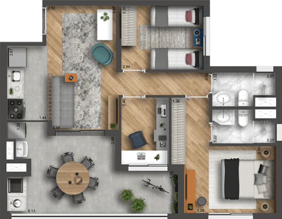 Imagem Apartamento com 3 Quartos à Venda,  em Vila Firmiano Pinto - São Paulo