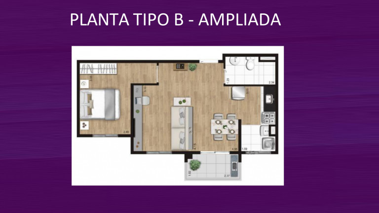 Imagem Apartamento com 2 Quartos à Venda, 43 m²em Taboão - São Bernardo do Campo