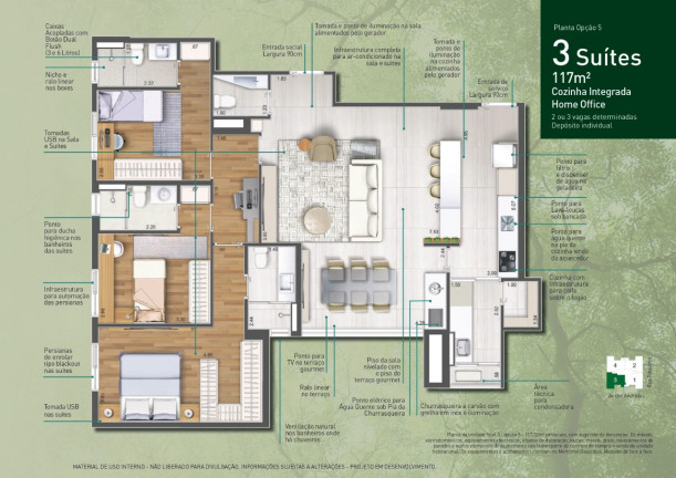 Imagem Apartamento com 3 Quartos à Venda, 117 m² em Vila Assunção - Santo André