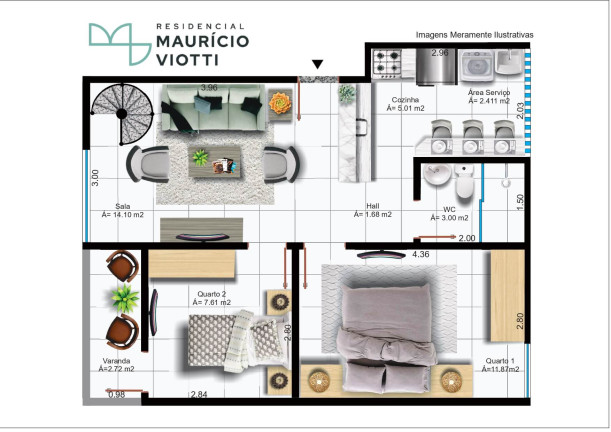 Imagem Apartamento com 2 Quartos à Venda, 101 m² em Chácaras Santa Maria - Valparaíso de Goiás