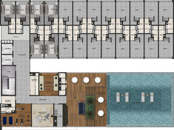 Imagem Apartamento com 1 Quarto à Venda, 23 m² em Loteamento Porto de Galinhas - Ipojuca