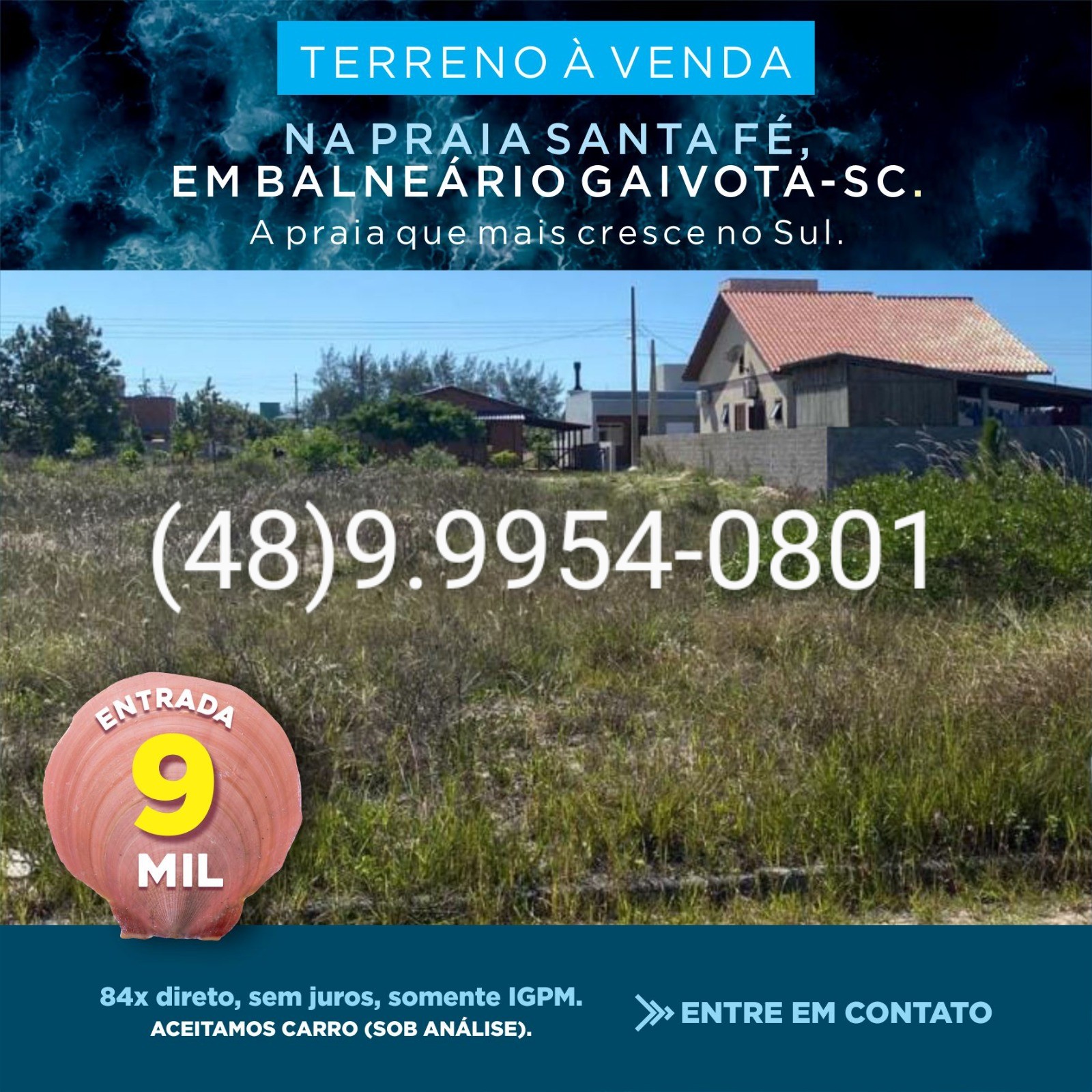 Imagem Terreno à Venda, 360 m²em Loteamento Santa Fé - Balneário Gaivota