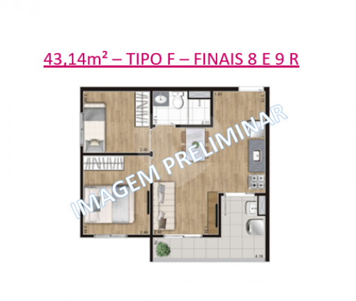 Imagem Apartamento com 2 Quartos à Venda, 43 m² em Belenzinho - São Paulo Imagem Apartamento com 2 Quartos à Venda, 43 m² em Belenzinho - São Paulo