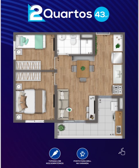 Imagem Apartamento com 2 Quartos à Venda, 37 m² em Vila do Castelo - São Paulo