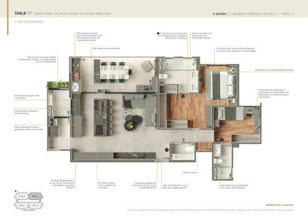 Imagem Apartamento com 3 Quartos à Venda, 112 m² em Campestre - Santo André