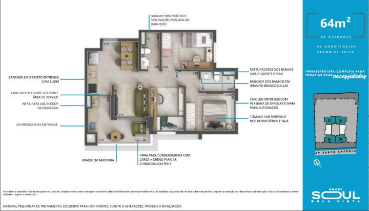 Imagem Apartamento com 2 Quartos à Venda,  em Vila Osasco - Osasco