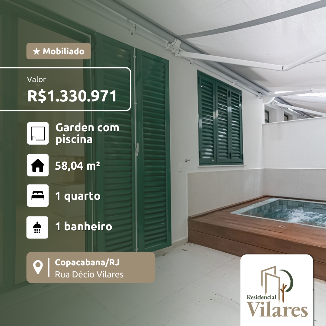 Imagem Apartamento com 1 Quarto à Venda, 33 m²em Copacabana - Rio de Janeiro