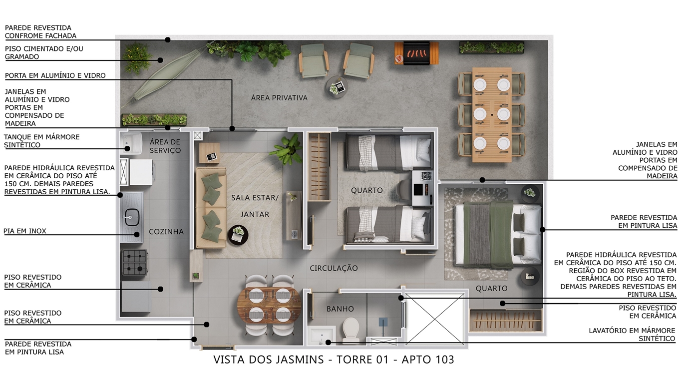 Imagem Apartamento com 2 Quartos à Venda, 41 m²em Planalto - Manaus
