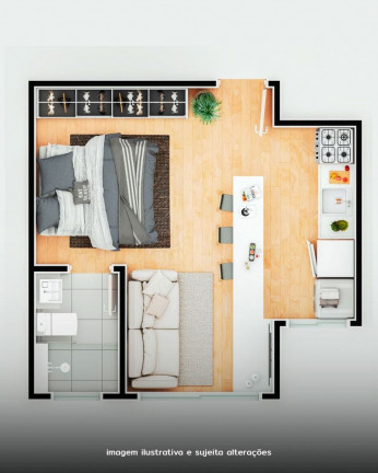 Imagem Studio com 1 Quarto à Venda, 26 m² em Botujuru - Mogi das Cruzes Imagem Studio com 1 Quarto à Venda, 26 m² em Botujuru - Mogi das Cruzes