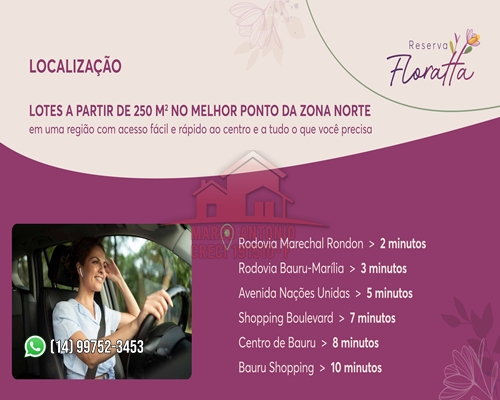 Imagem Terreno à Venda, 250 m² em Floratta Nações Residencial - Bauru