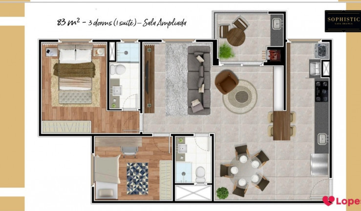 Imagem Apartamento com 3 Quartos à Venda, 83 m² em Casa Branca - Santo André Imagem Apartamento com 3 Quartos à Venda, 83 m² em Casa Branca - Santo André