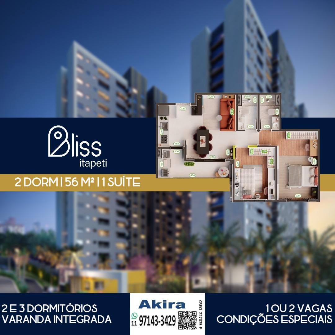 Imagem Apartamento com 3 Quartos à Venda, 67 m²em Mogi Moderno - Mogi das Cruzes