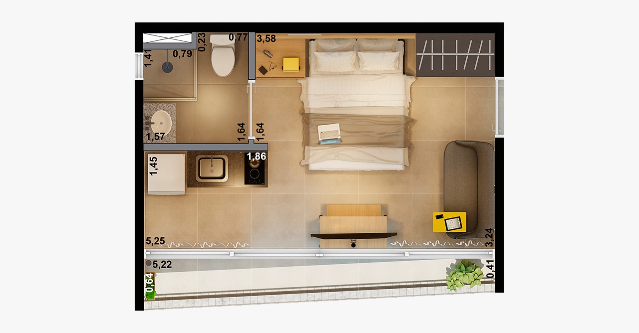 Imagem Apartamento à Venda, 23 m²em Campos Elíseos - São Paulo