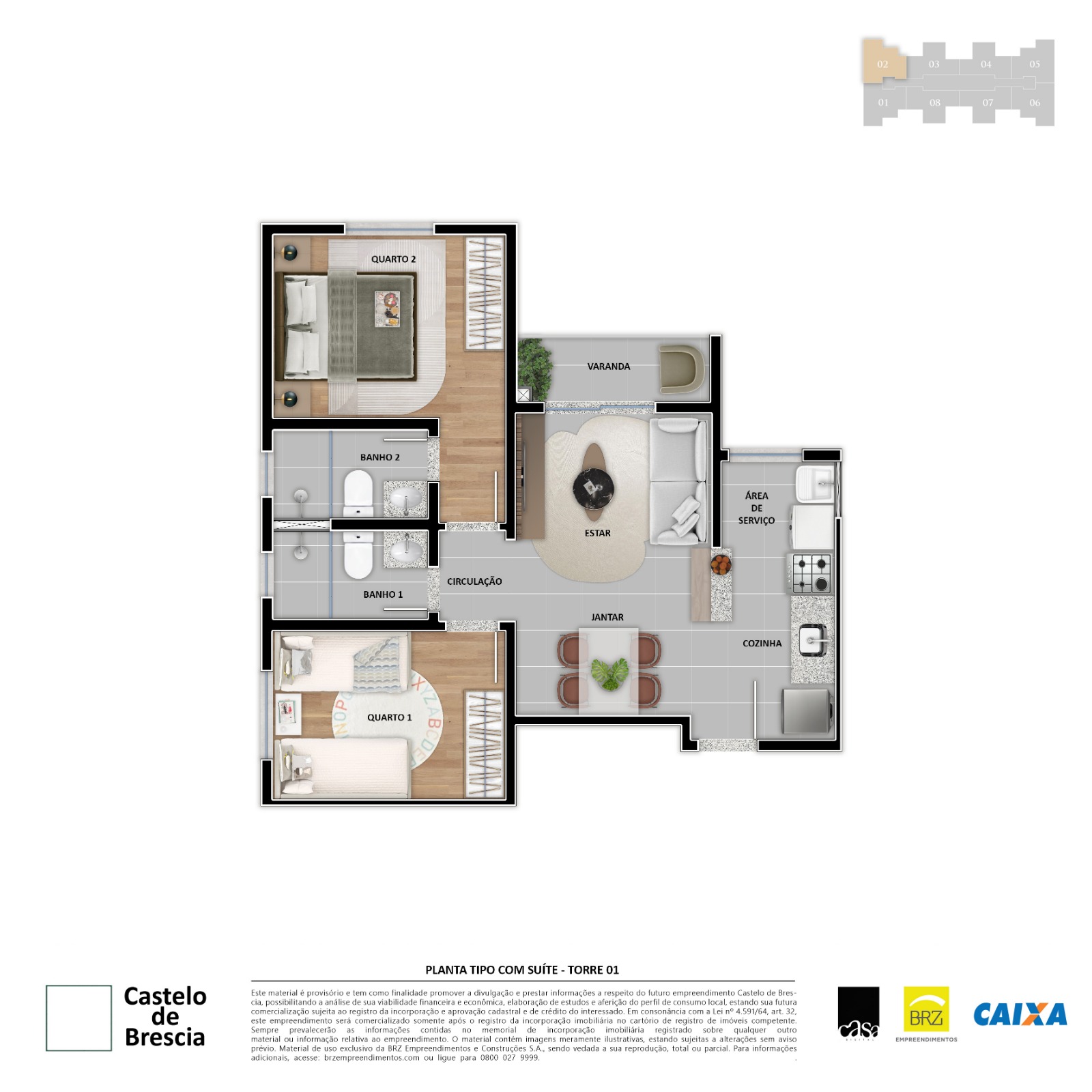 Imagem Apartamento com 2 Quartos à Venda, 49 m² em Parque Xerém - Duque de Caxias