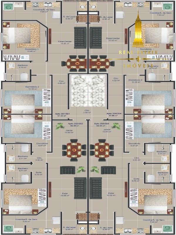 Imagem Apartamento com 3 Quartos à Venda, 65 m² em Ingleses Do Rio Vermelho - Florianópolis Imagem Apartamento com 3 Quartos à Venda, 65 m² em Ingleses Do Rio Vermelho - Florianópolis