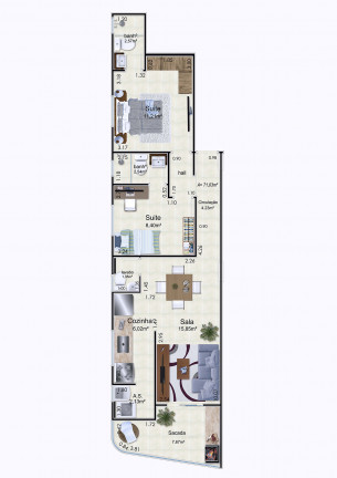 Imagem Apartamento com 2 Quartos à Venda, 61 m² em Caiçara - Praia Grande
