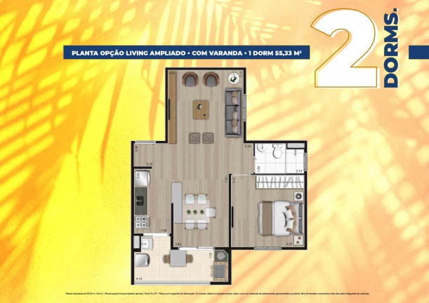 Imagem Apartamento com 1 Quarto à Venda, 47 m² em Vera Cruz - Mongaguá