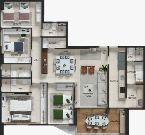 Imagem Apartamento com 4 Quartos à Venda, 132 m² em Boa Viagem - Recife