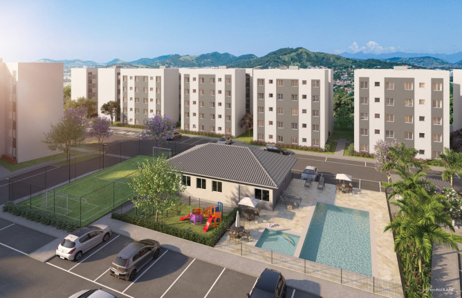 Apartamento com 2 Quartos à Venda, 44 m² em Campo Grande - Rio de Janeiro
