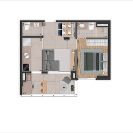 Imagem Apartamento com 1 Quarto à Venda, 39 m² em Brooklin Paulista - São Paulo